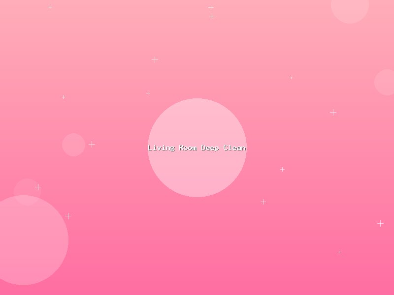 Living Room Deep Clean