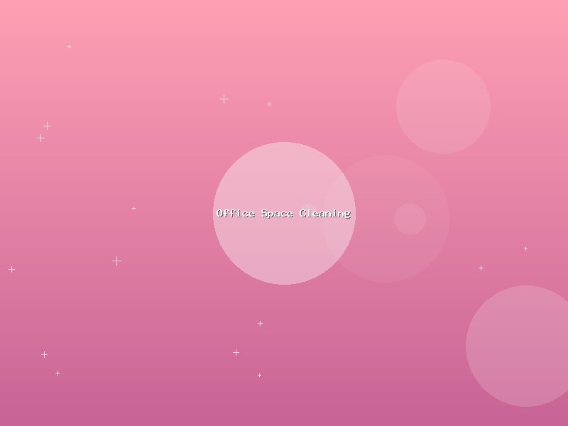 Office Space Cleaning